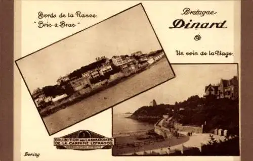 CPA Dinard Ille-et-Vilaine, Coin de la Plage, Bords de la Ranec