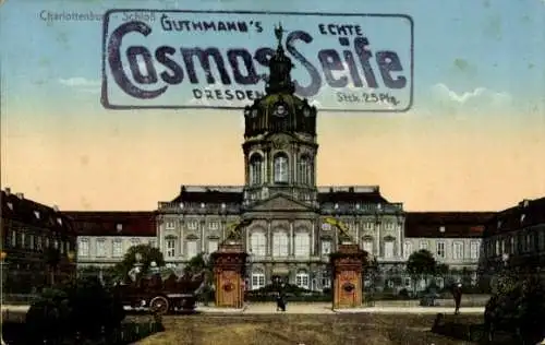 Ak Berlin Charlottenburg,  Schloss, Werbung für Cosmas Seife