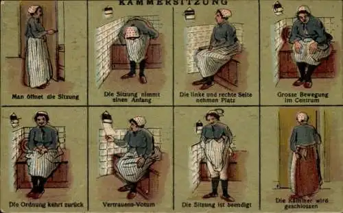 Ak Berlin Charlottenburg, Sitzung einer weiblichen Kammer