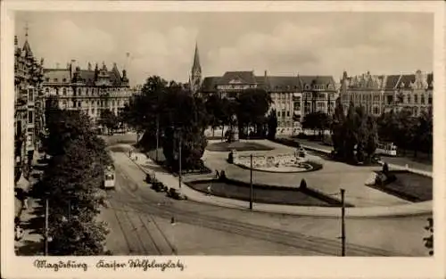Ak Magdeburg, Kaiser-Wilhelm-Platz