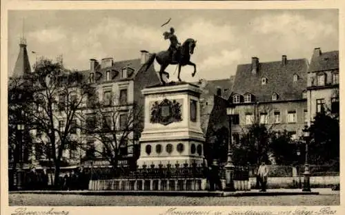 Ak Luxemburg, Monument de Guillaume des Pays-Bas