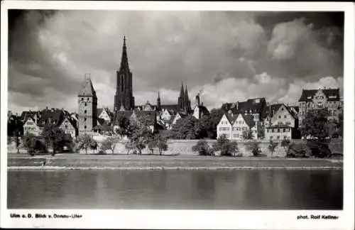 Ak Ulm an der Donau Baden Württemberg, Donau-Ufer