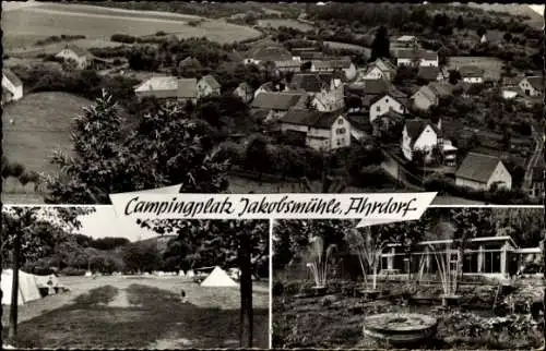 Ak Ahrdorf Blankenheim an der Ahr Eifel, Campingplatz Jakobsmühle, Zeltplatz, Wohnhaus, Garten...