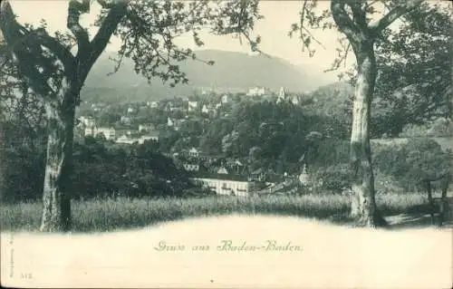 Ak Baden Baden am Schwarzwald, Teilansicht