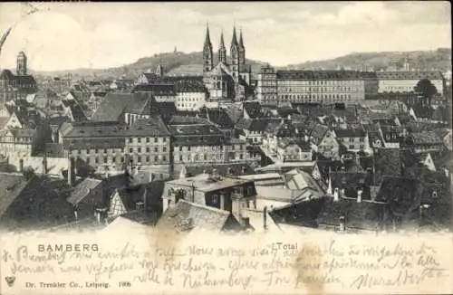 Ak Bamberg in Oberfranken, Stadtansicht von  historische Architektur, Türme