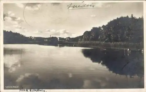 Ak Neglinge Schweden, Blick auf den See