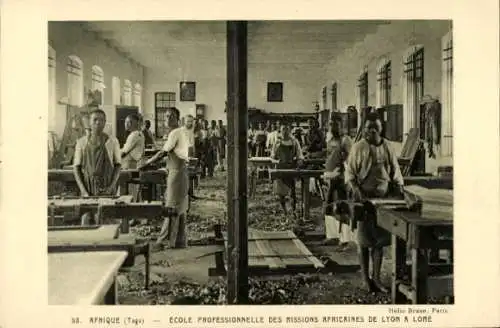 Ak Lome Togo, Schule, Schüler, Unterricht, Handwerk, Ecole Professionnelle
