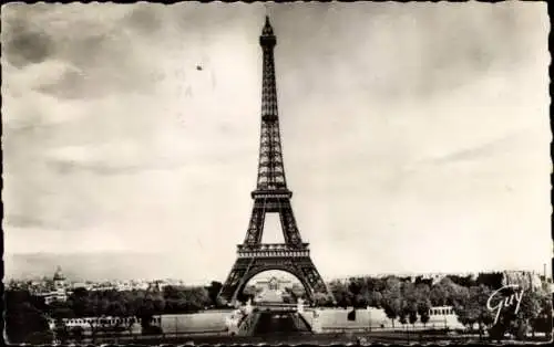 Ak Paris XVI Trocadéro, Eiffelturm, Palais de Chaillot, Paris