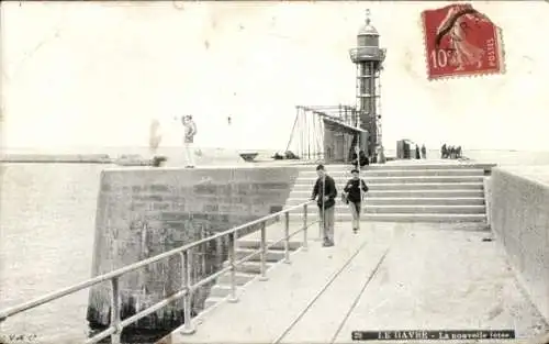 Ak Le Havre Seine Maritime, Nouvelle Jetee