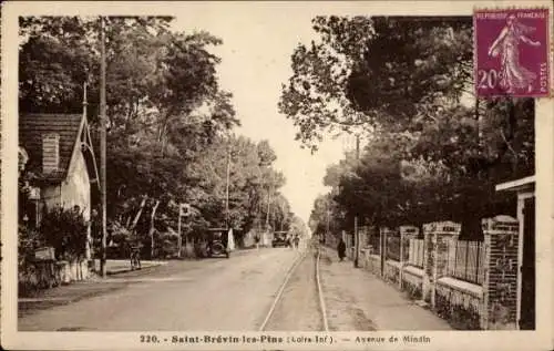 CPA Saint Brévin les Pins Loire Atlantique, Avenue de Mindin