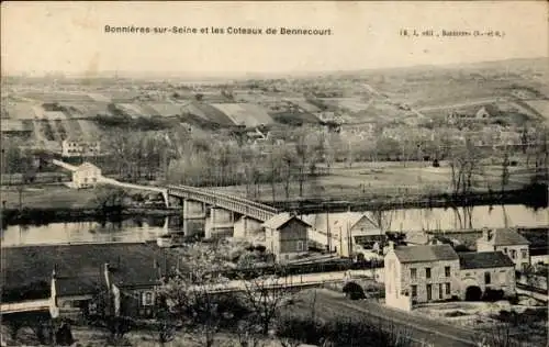 Ak Bonnières sur Seine Yvelines, Coteaux de Bennecourt