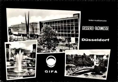 Ak Düsseldorf am Rhein, Internationale Gießerei-Fachmesse, Halle