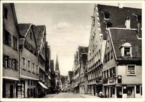 Ak Ulm an der Donau Baden Württemberg, Blick durch die Pfauenstraße