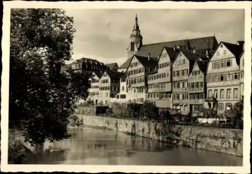 Ak Tübingen am Neckar,  Gebäude, Wasserlauf, Kirche, Stadtansicht