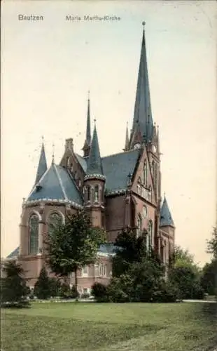 Ak Bautzen Sachsen, Ansicht der Maria Martha Kirche