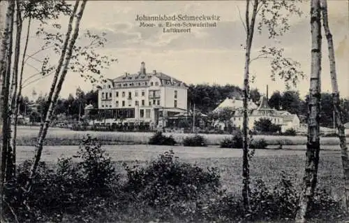 Ak Johannisbad Schmeckwitz Räckelwitz Oberlausitz, Moor- und Eisen-Schwefelbad, Dr. Rachel