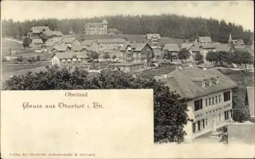 Ak Oberhof im Thüringer Wald, Oberland, Ansicht von Oberhof,  Gebäude, Landschaft