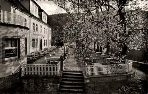 Ak Bad Karlshafen an der Weser, Hotel Weserdampfschiff
