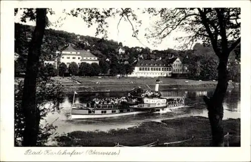 Ak Bad Karlshafen an der Weser, Dampfer