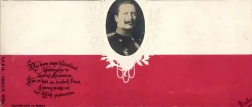 Präge Ak Kaiser Wilhelm II, Portrait