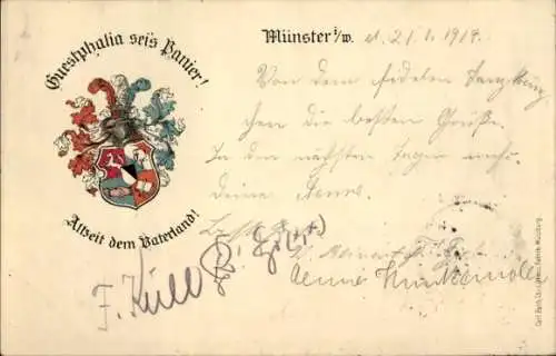 Studentika Litho Münster in Westfalen, Guestphalia sei`s Panier