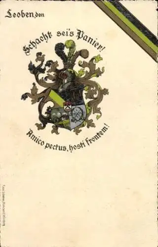 Studentika Litho Leoben, Schacht sei's Panier, Amico pectus, hosti frontem
