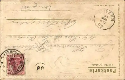 Präge Passepartout Wappen Ak Königin Charlotte von Württemberg