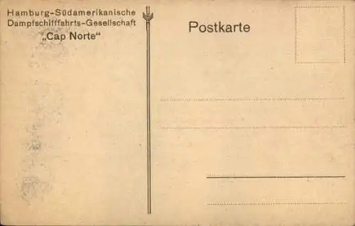 Künstler Ak HSDG Dampfer Cap Norte, Schnelldampfer