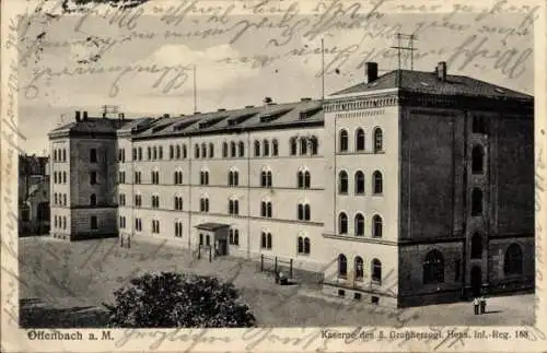 Ak Offenbach am Main Hessen, Kaserne d. 5. Großherzogl. Hess. Inf. Reg. 168