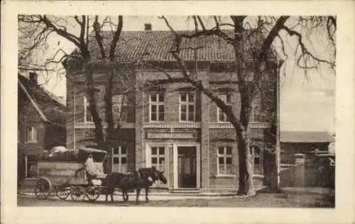 Ak Lippstadt in Westfalen, Gasthof Homann, Fuhrwerk