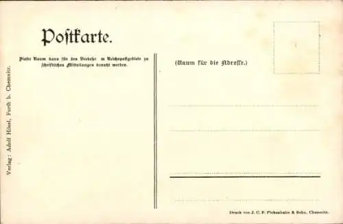 Ak Fürth in Mittelfranken Bayern, Kaiserl. Postamt, Neue Schule, Wachstuchfabrik, Gebäudeansichte