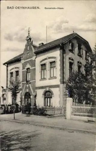 Ak Bad Oeynhausen in Westfalen, Gemeindehaus, Anwohner