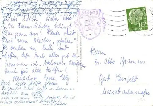 Ak Gießen an der Lahn Hessen, Burg Gleiberg