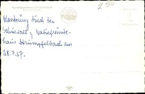 Ak Strümpfelbach Weinstadt in Württemberg, Naturfreundehaus