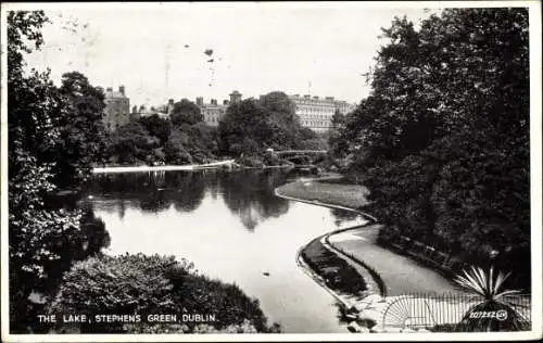 Ak Dublin Irland, The Lake, Stephens Greeen