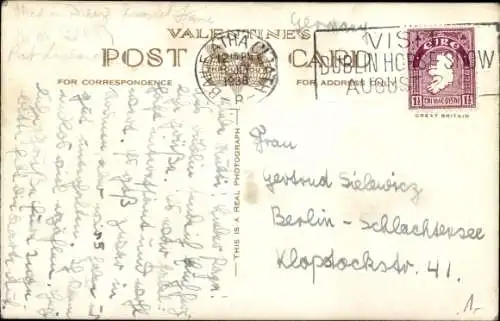 Ak Dublin Irland, The Liffey and Custom House