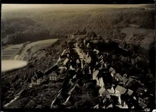 Foto Langenburg in Württemberg, Schloss, Fliegeraufnahme
