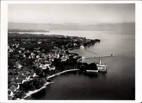 Ak Langenargen am Bodensee, Fliegeraufnahme