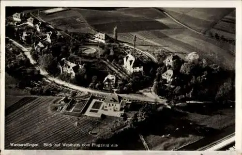 Ak Wasseralfingen Aalen im Ostalbkreis Württemberg, Westheim, Fliegeraufnahme