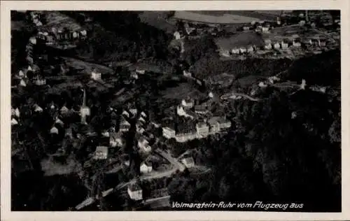 Ak Volmarstein Wetter an der Ruhr, Fliegeraufnahme, Gasthaus Heinrich Schackmann