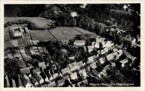 Ak Wippra Sangerhausen am Harz, Fliegeraufnahme