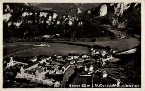 Ak Beuron an der Donau Württemberg, Fliegeraufnahme