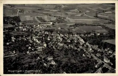 Ak Mögglingen im Ostalbkreis, Fliegeraufnahme