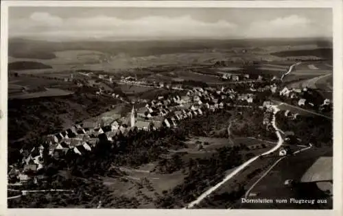 Ak Dornstetten im Schwarzwald Württemberg, Fliegeraufnahme vom Ort