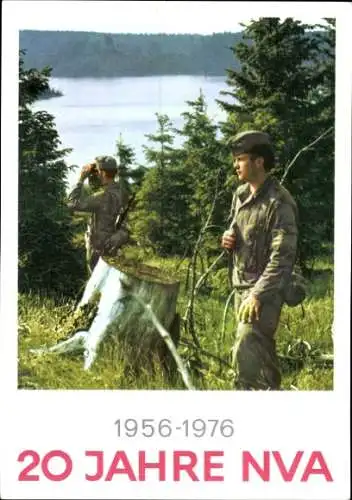 Ak 20 Jahre NVA 1956-1976, Nationale Volksarmee der DDR, Soldaten in Uniform