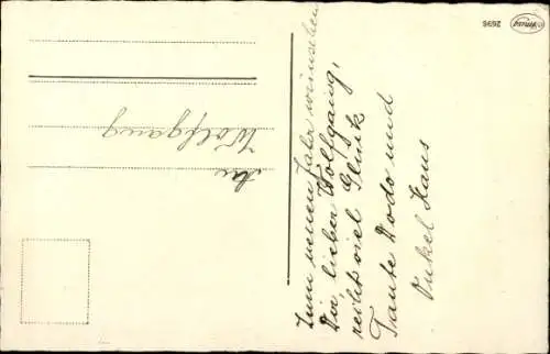 Ak Glückwunsch Neujahr, Kleeblatt, Schwein, Schneemann