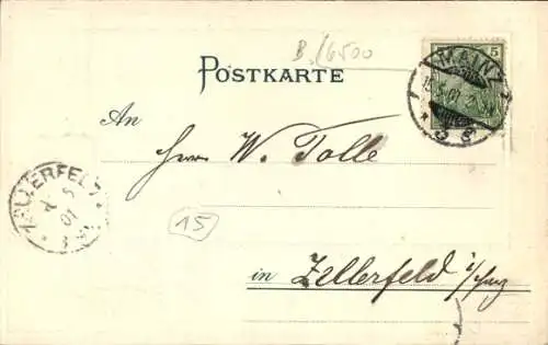 Präge Passepartout Wappen Ak Mainz am Rhein, Dom