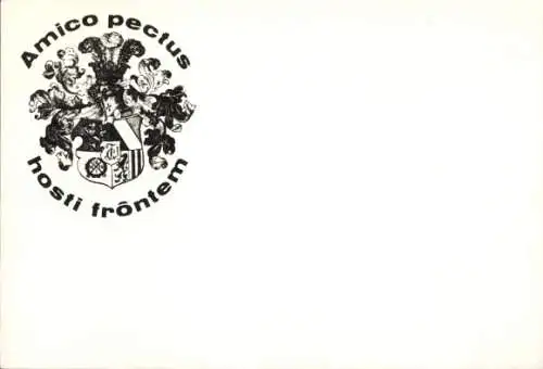 Studentika Ak Saarbrücken im Saarland, Corps Thuringia Leipzig, Wappen einer Studentenverbindung