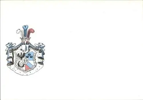 Studentika Ak Corps Silesia Breslau, Wappen einer Studentenverbindung, Köln-Lindenthal