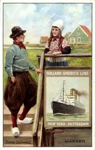 Künstler Ak Dutch Costumes, Marken, HAPAG, Holzschuhe
